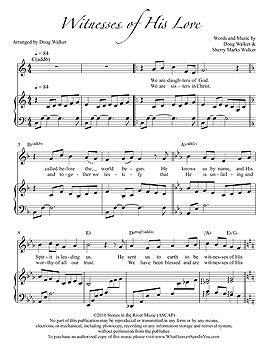 Individual Sheet Music - Witnesses of His Love